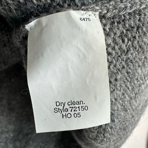 J Crew Sweater Silver Metallic Gray Size Medium Wool Alpaca Evening Dressy Shiny - Picture 6 of 6